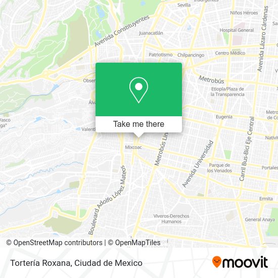 Tortería Roxana map