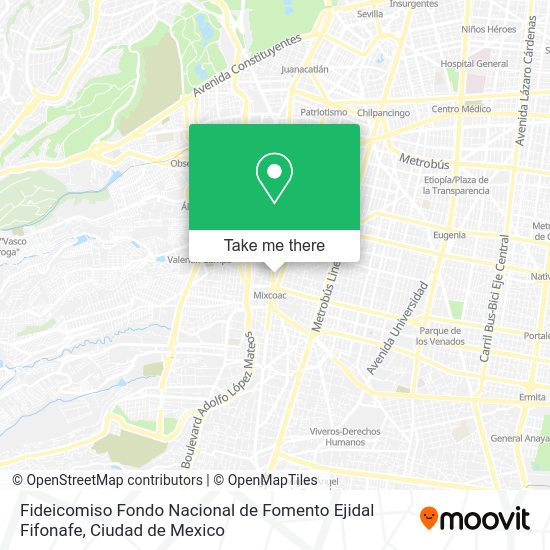 Fideicomiso Fondo Nacional de Fomento Ejidal Fifonafe map