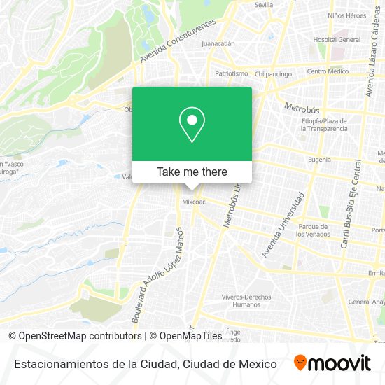 Mapa de Estacionamientos de la Ciudad