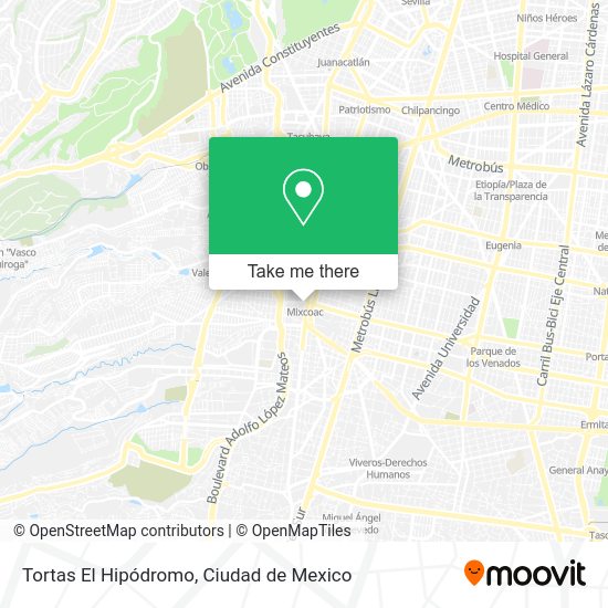 Tortas El Hipódromo map