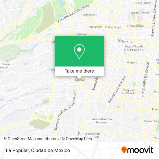 Mapa de La Popular