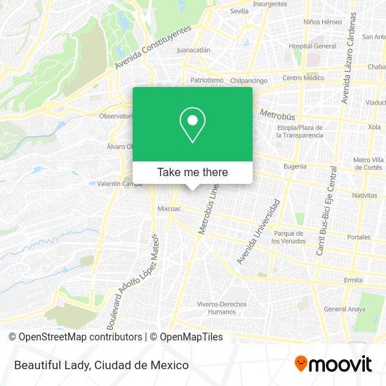 Mapa de Beautiful Lady