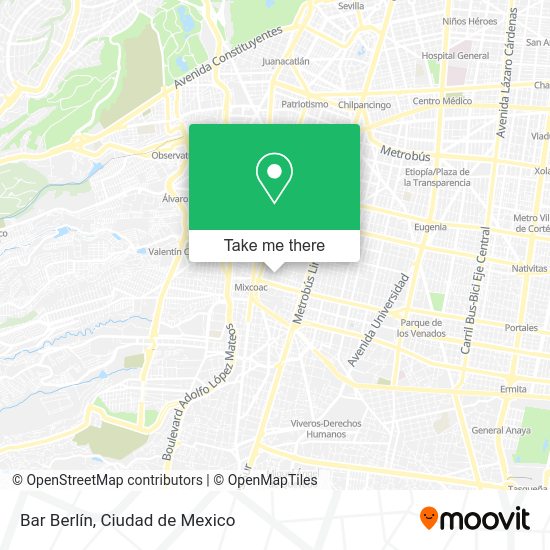 Bar Berlín map