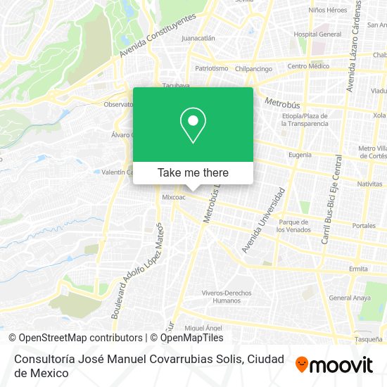 Consultoría José Manuel Covarrubias Solis map