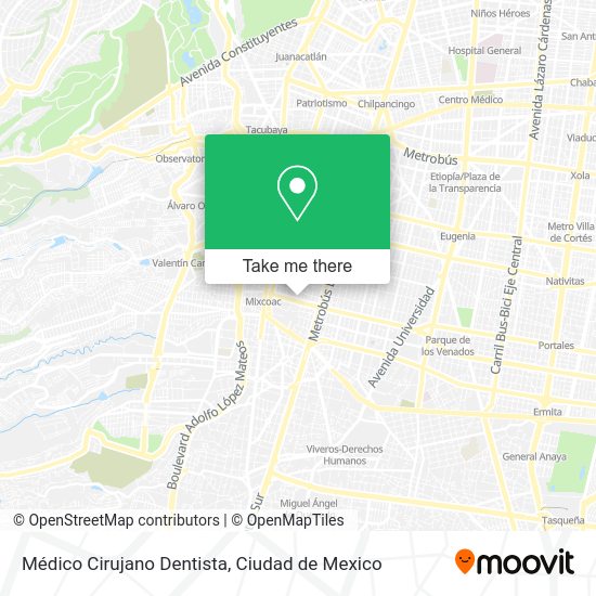 Médico Cirujano Dentista map