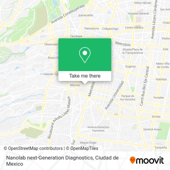 Nanolab next-Generation Diagnostics map