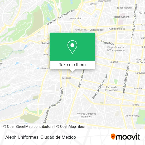 Mapa de Aleph Uniformes