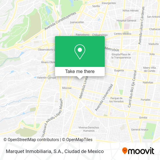 Marquet Inmobiliaria, S.A. map