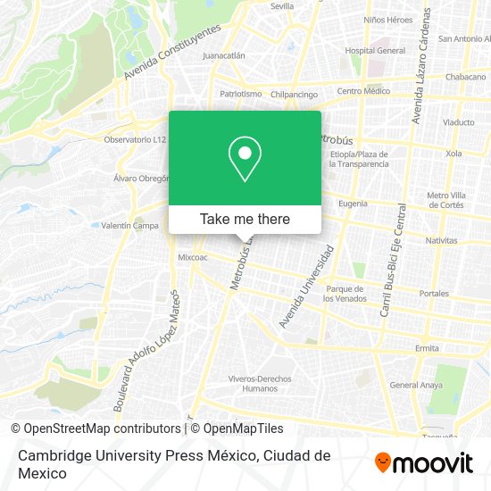 Cambridge University Press México map