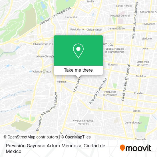 Mapa de Previsión Gayosso Arturo Mendoza