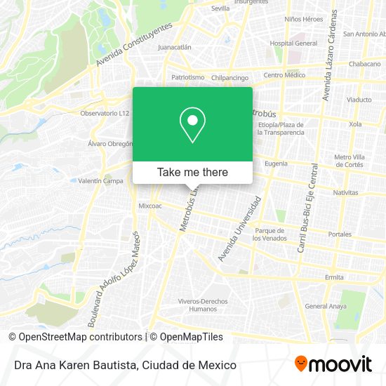 Mapa de Dra Ana Karen Bautista