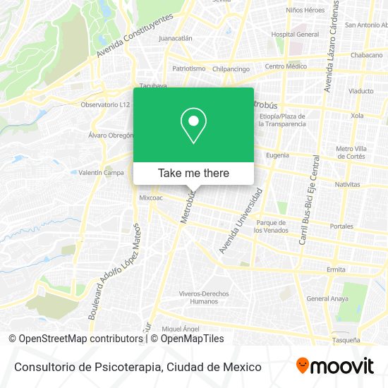Consultorio de Psicoterapia map