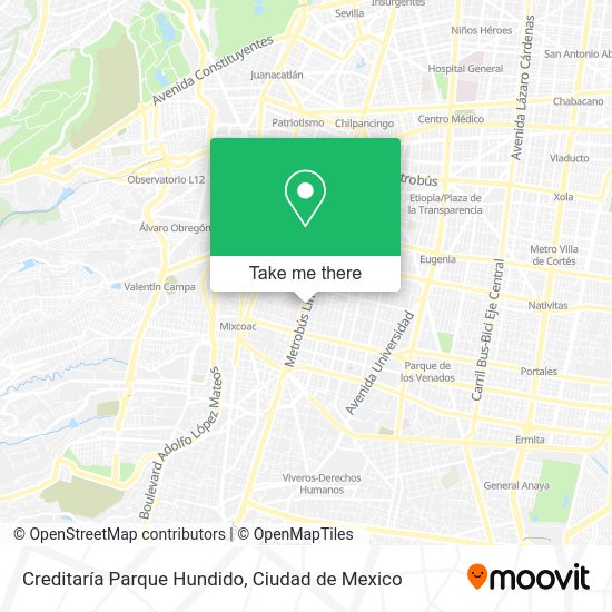 Creditaría Parque Hundido map