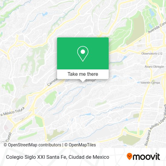 Colegio Siglo XXI Santa Fe map