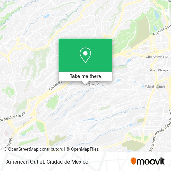 American Outlet map