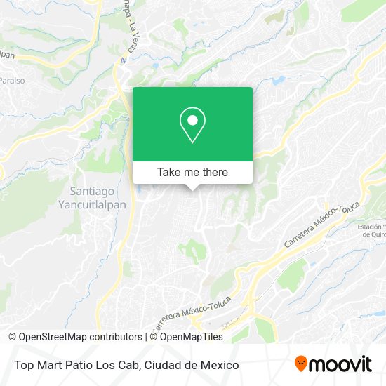 Top Mart Patio Los Cab map