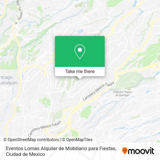 Eventos Lomas Alquiler de Mobiliario para Fiestas map