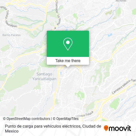 Punto de carga para vehículos eléctricos map