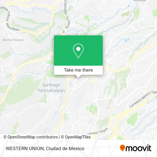 WESTERN UNION map