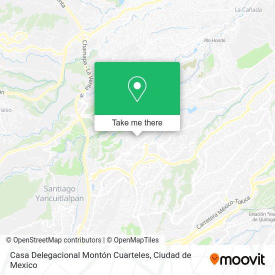 Casa Delegacional Montón Cuarteles map