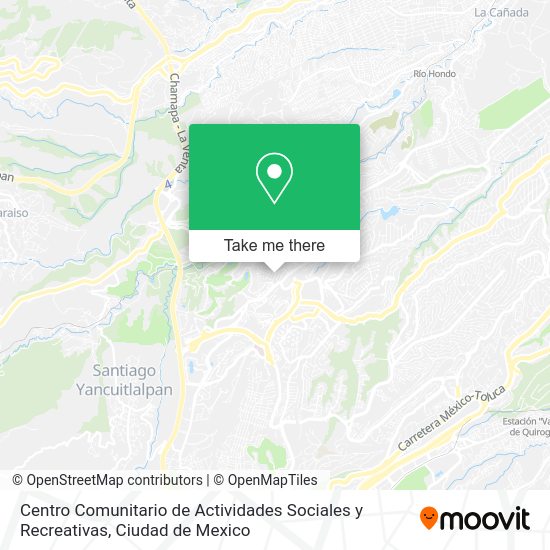 Mapa de Centro Comunitario de Actividades Sociales y Recreativas