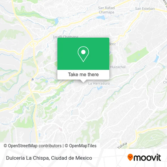 Dulcería La Chispa map