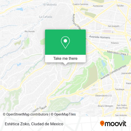 Estética Zoko map