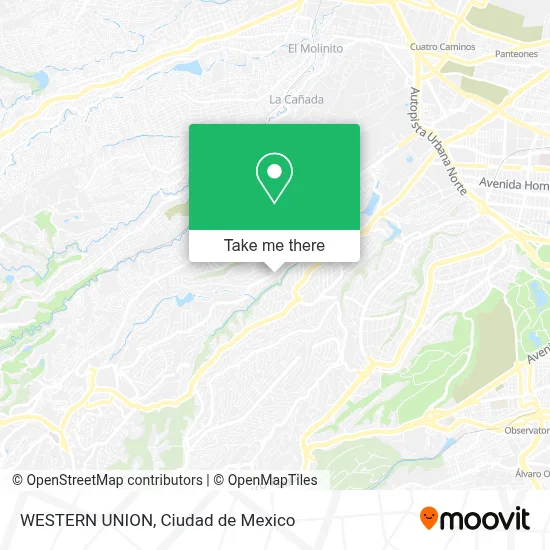 WESTERN UNION map