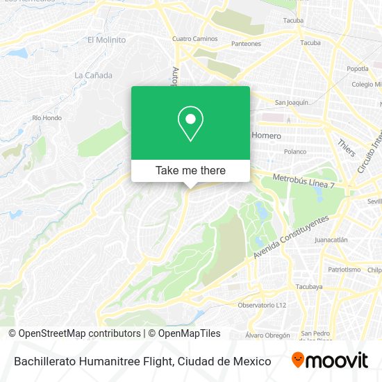 Mapa de Bachillerato Humanitree Flight