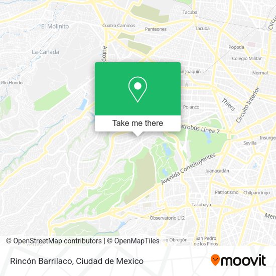 Rincón Barrilaco map