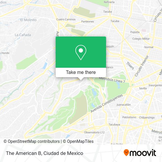 Mapa de The American B