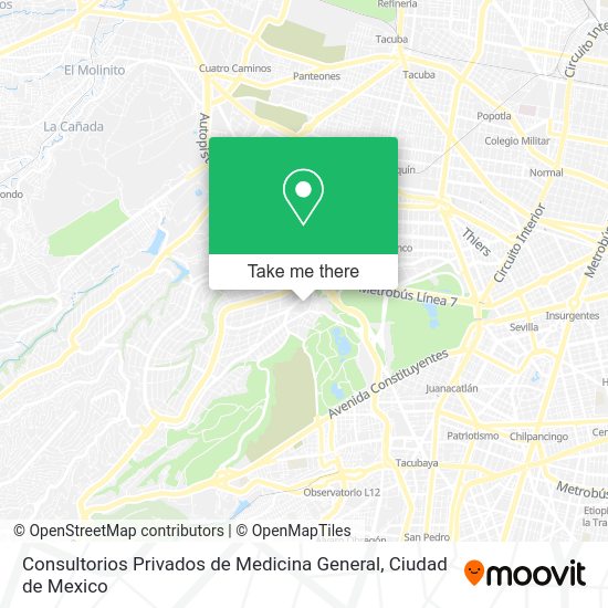 Mapa de Consultorios Privados de Medicina General