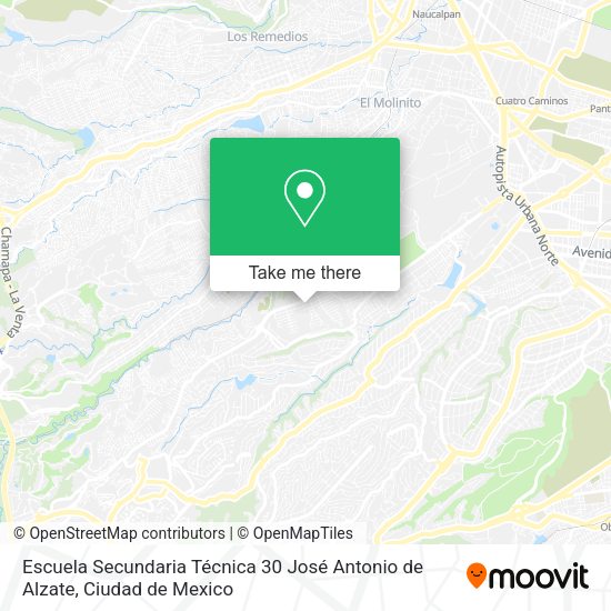 Escuela Secundaria Técnica 30 José Antonio de Alzate map