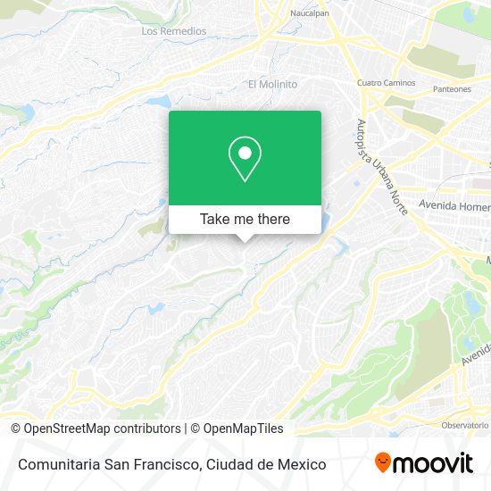 Mapa de Comunitaria San Francisco