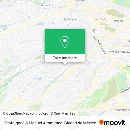 Mapa de Profr Ignacio Manuel Altamirano