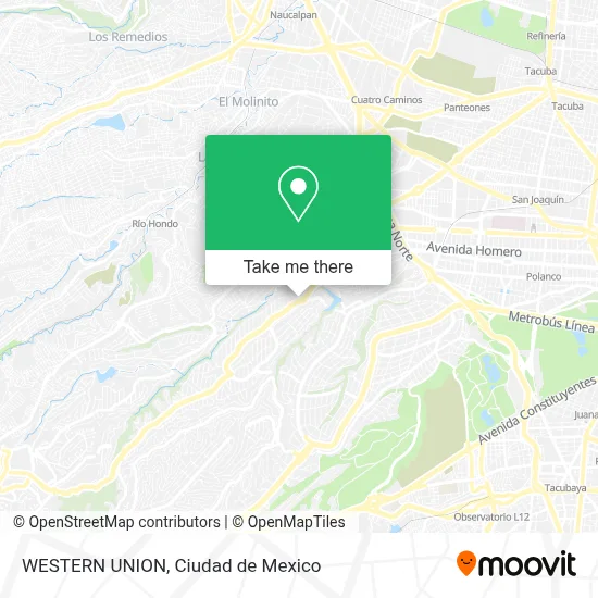 WESTERN UNION map