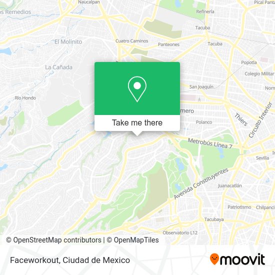 Mapa de Faceworkout