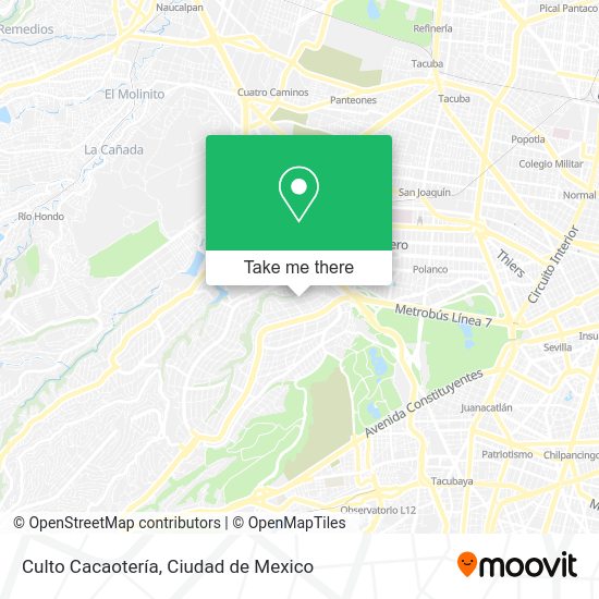 Culto Cacaotería map