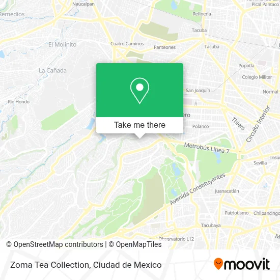 Zoma Tea Collection map