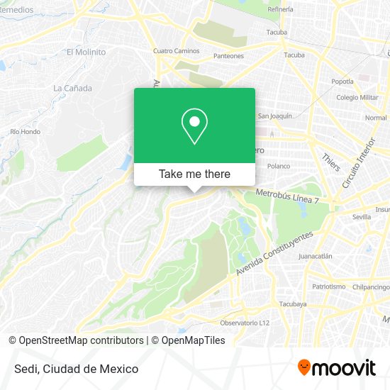 Mapa de Sedi