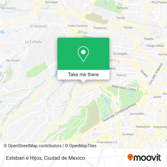 Esteban e Hijos map