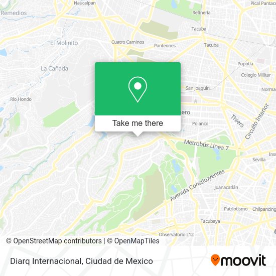 Mapa de Diarq Internacional