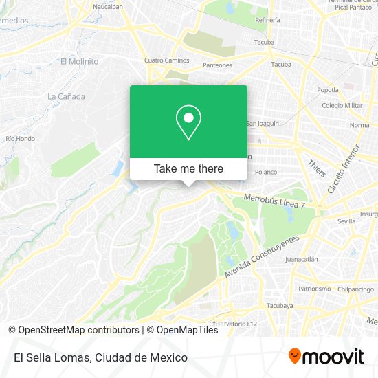 El Sella Lomas map