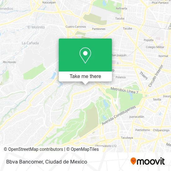 Bbva Bancomer map
