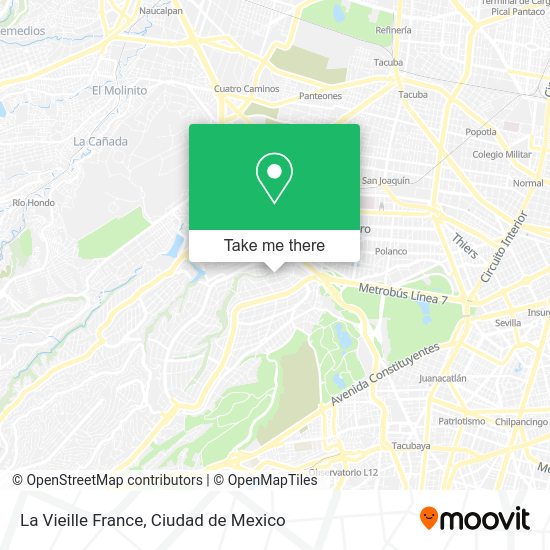 Mapa de La Vieille France