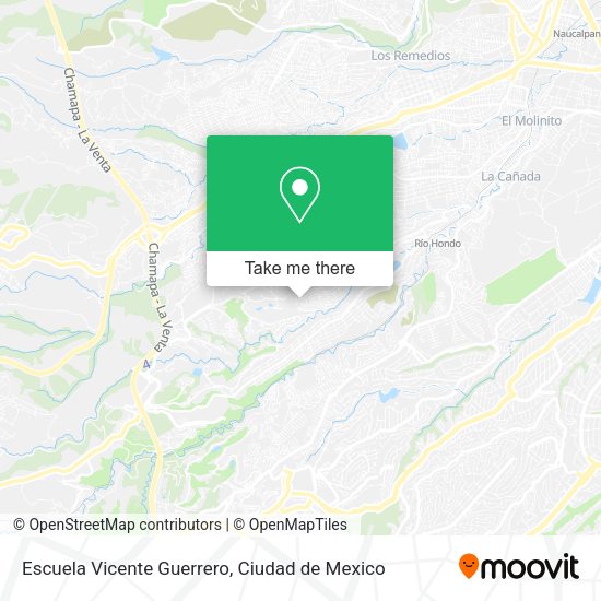 Mapa de Escuela Vicente Guerrero