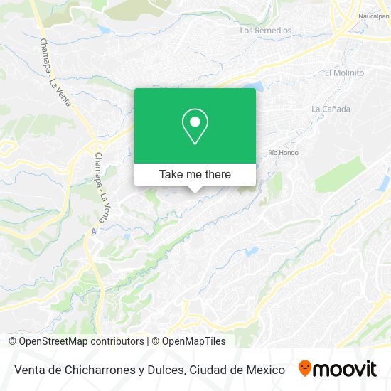 Venta de Chicharrones y Dulces map