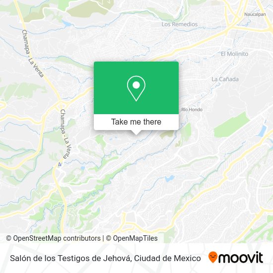 Salón de los Testigos de Jehová map