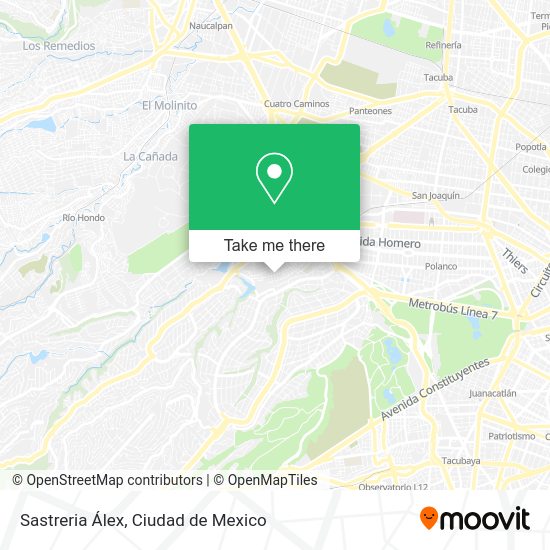 Sastreria Álex map