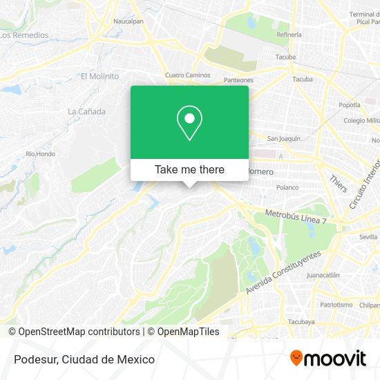 Mapa de Podesur